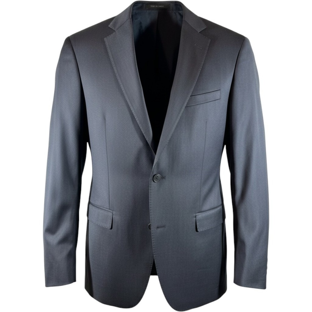 Hugo Boss Mens Stretch Blazer Jacket 42R Black Two Button Suit Coat